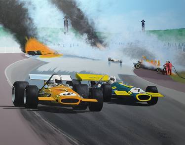 Print of Fine Art Automobile Paintings by Kieran Roberts