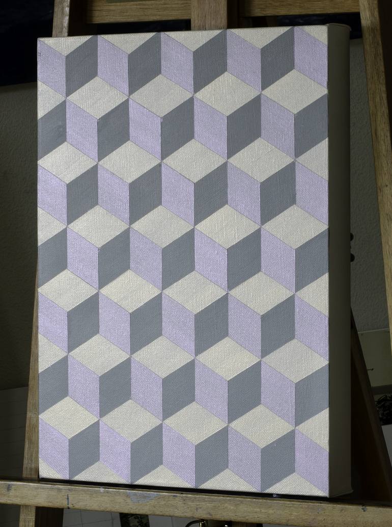 Original Geometric Painting by BISSIG BC