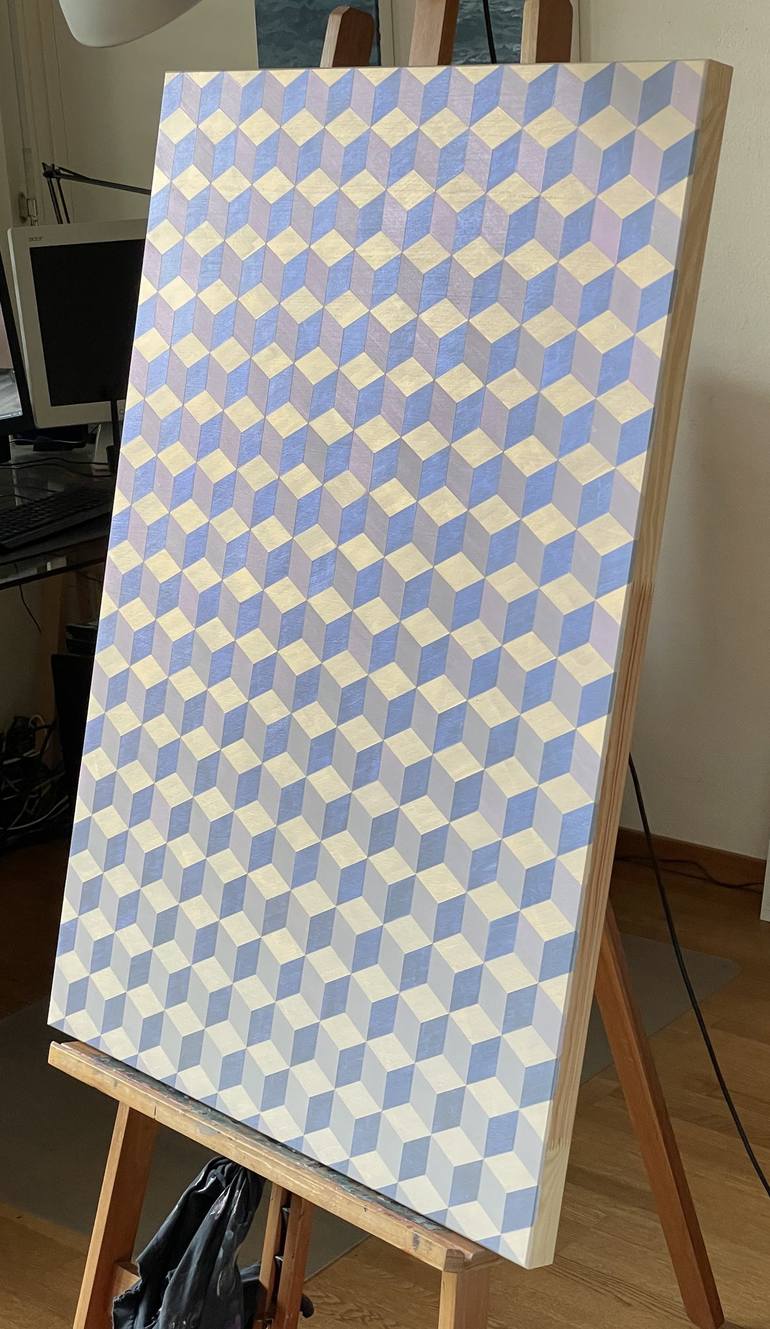 Original Geometric Painting by BISSIG BC