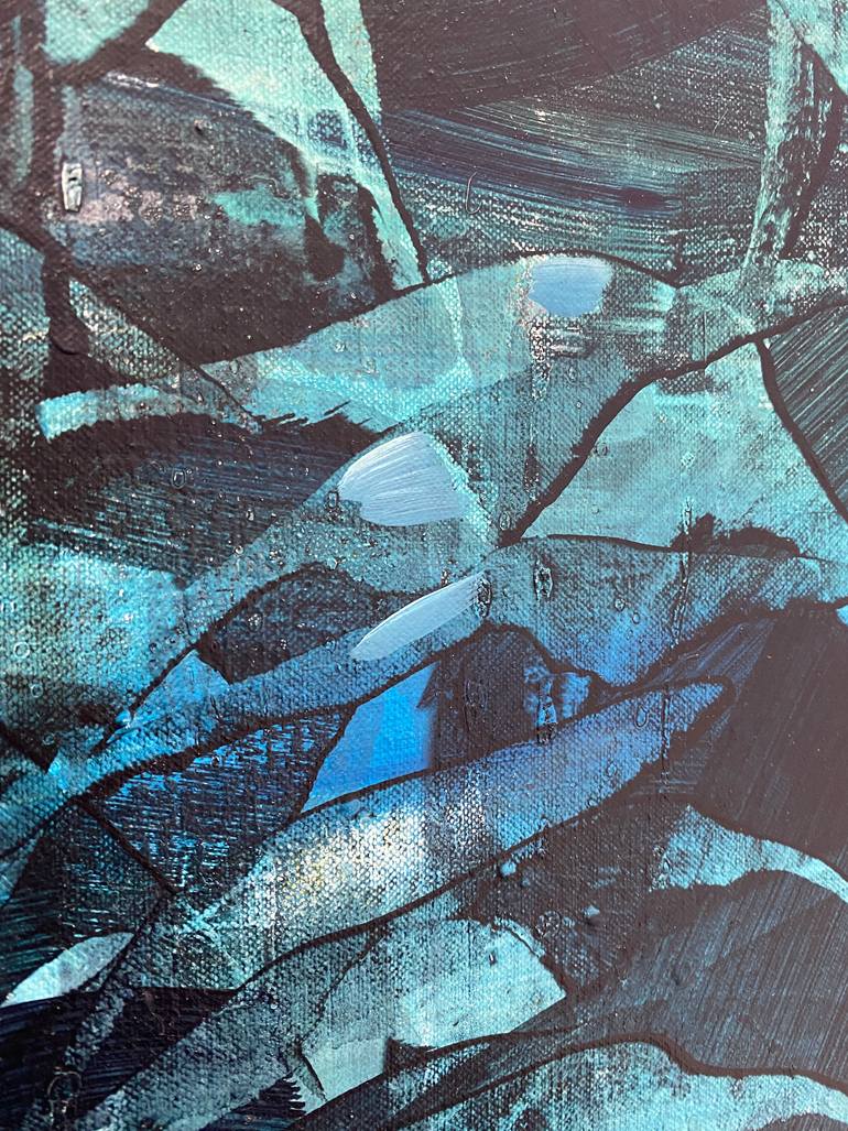 Original Abstract Botanic Painting by Danielle Van Broekhoven