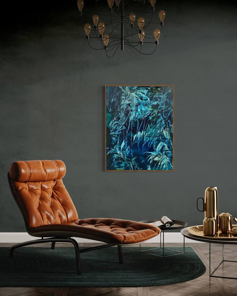 Original Abstract Botanic Painting by Danielle Van Broekhoven