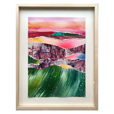 Saatchi Art Artist Danielle van Broekhoven; Collage, “Pink mountains do exist” #art