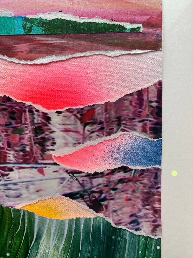 Original Abstract Collage by Danielle Van Broekhoven