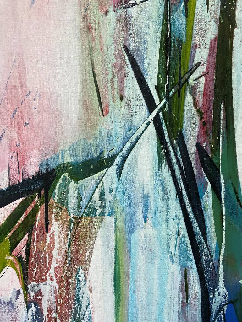 Original Abstract Expressionism Botanic Painting by Danielle van Broekhoven