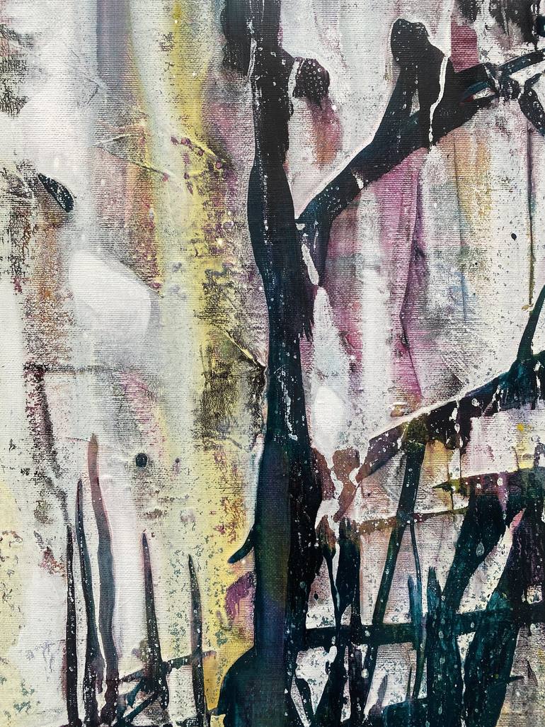 Original Abstract Expressionism Botanic Painting by Danielle van Broekhoven