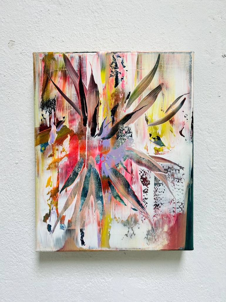 Original Abstract Expressionism Botanic Painting by Danielle Van Broekhoven