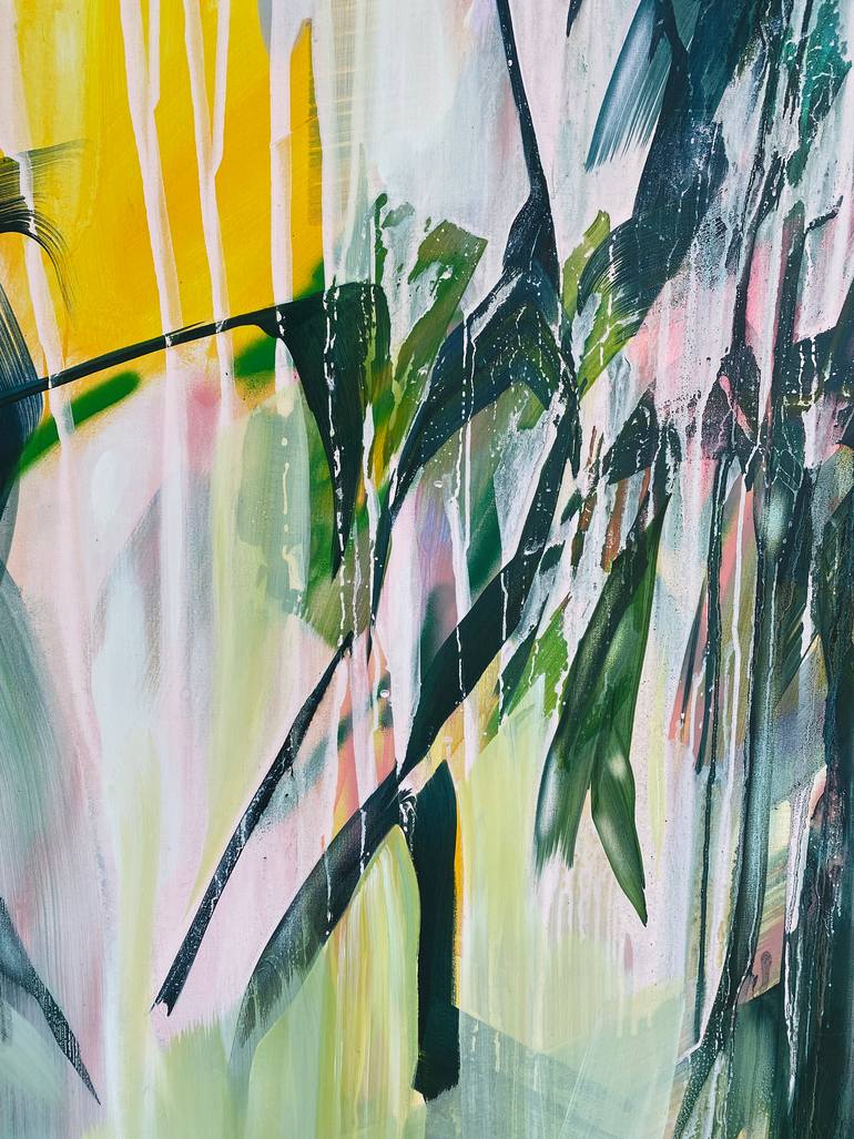 Original Abstract Botanic Painting by Danielle Van Broekhoven