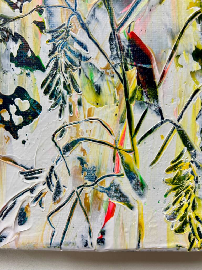 Original Abstract Botanic Painting by Danielle Van Broekhoven