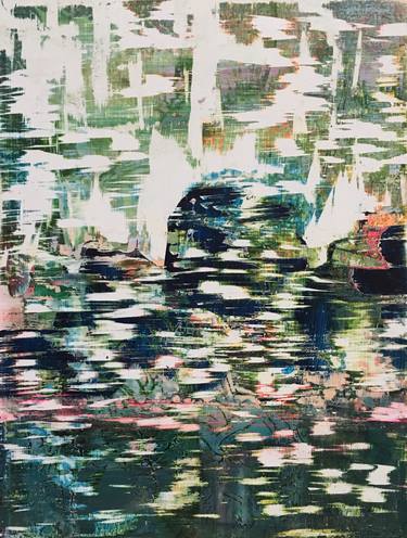 Original Abstract Water Paintings by Danielle van Broekhoven