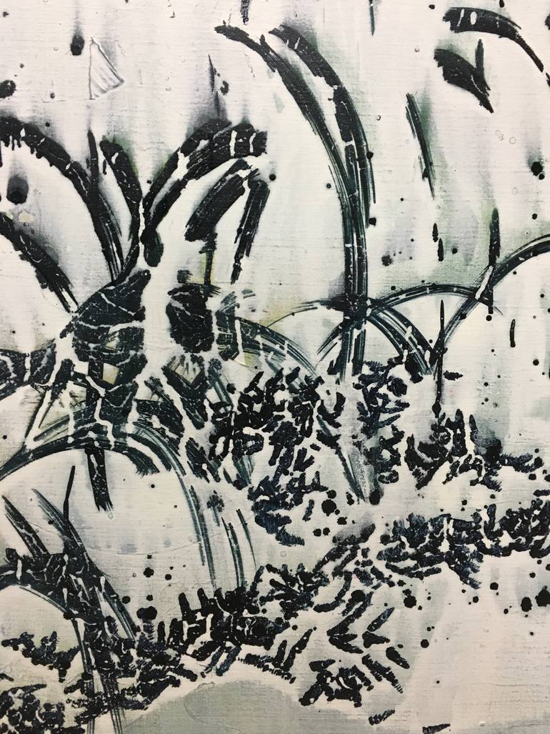 Original Abstract Expressionism Landscape Painting by Danielle Van Broekhoven