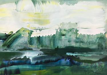 Original Abstract Landscape Paintings by Danielle van Broekhoven