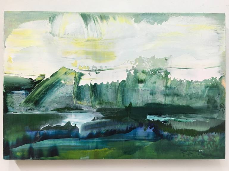 Original Abstract Landscape Painting by Danielle van Broekhoven