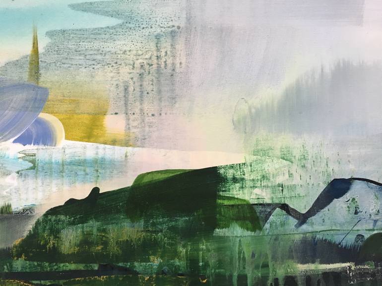Original Abstract Landscape Painting by Danielle van Broekhoven