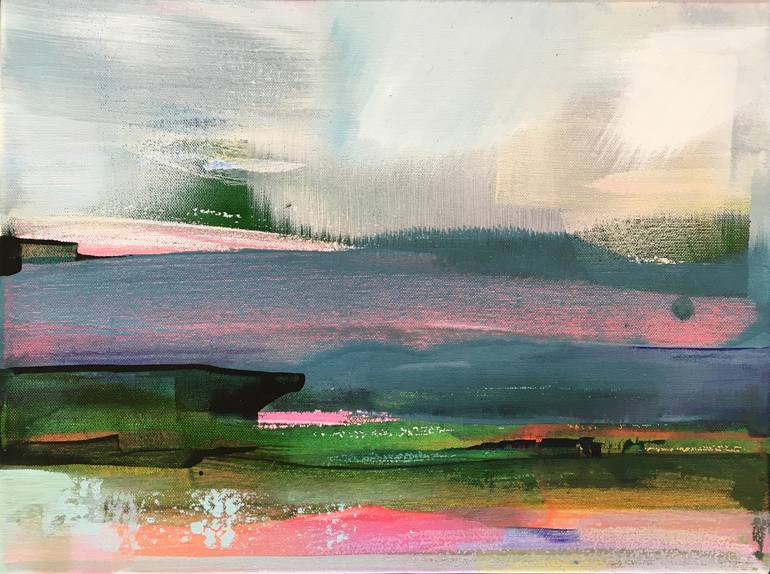 Original Abstract Landscape Painting by Danielle van Broekhoven