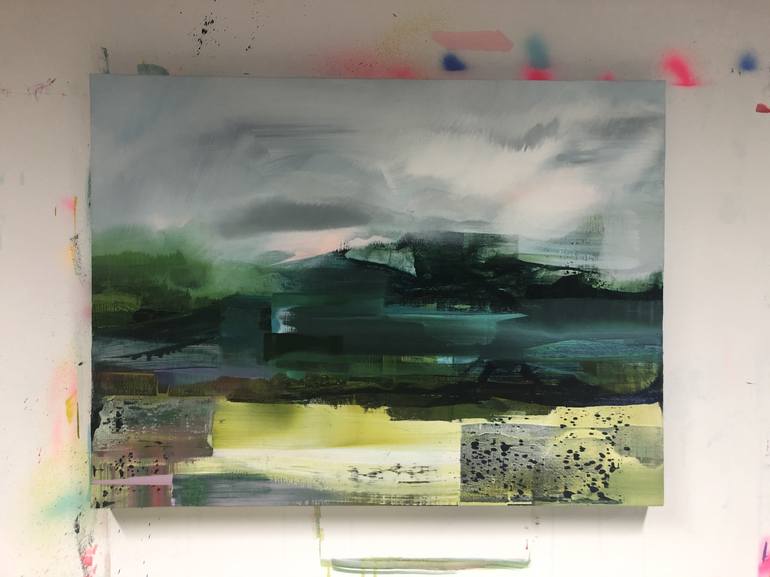 Original Abstract Landscape Painting by Danielle van Broekhoven