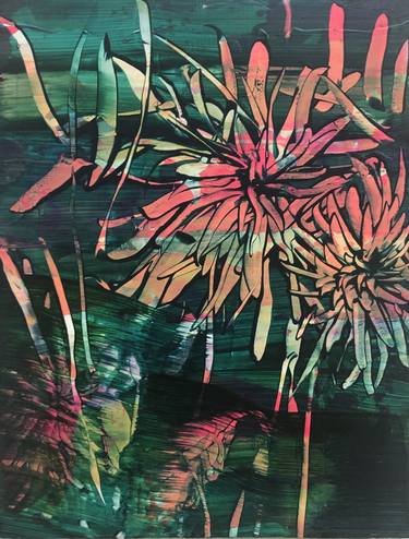 Original Expressionism Botanic Paintings by Danielle van Broekhoven