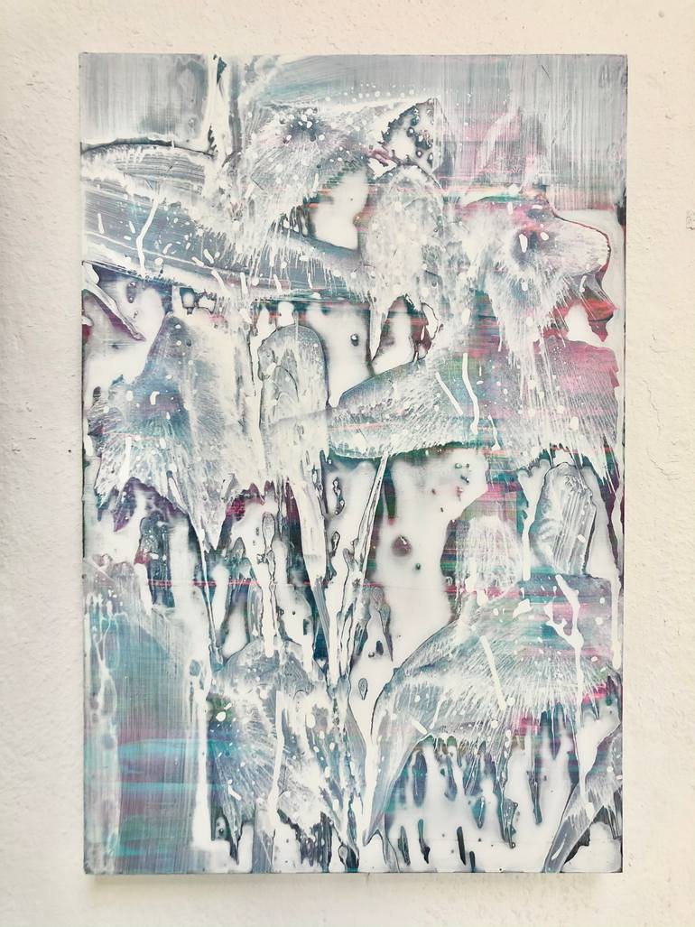Original Abstract Botanic Painting by Danielle Van Broekhoven