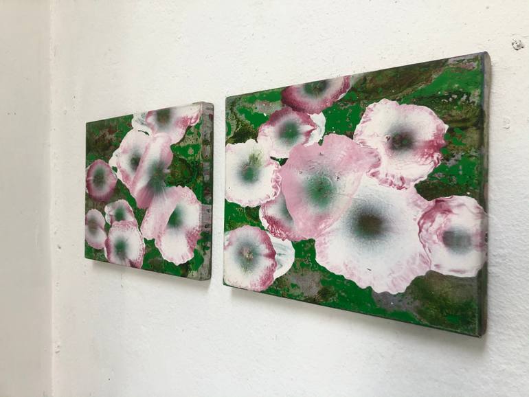 Original Abstract Botanic Painting by Danielle Van Broekhoven