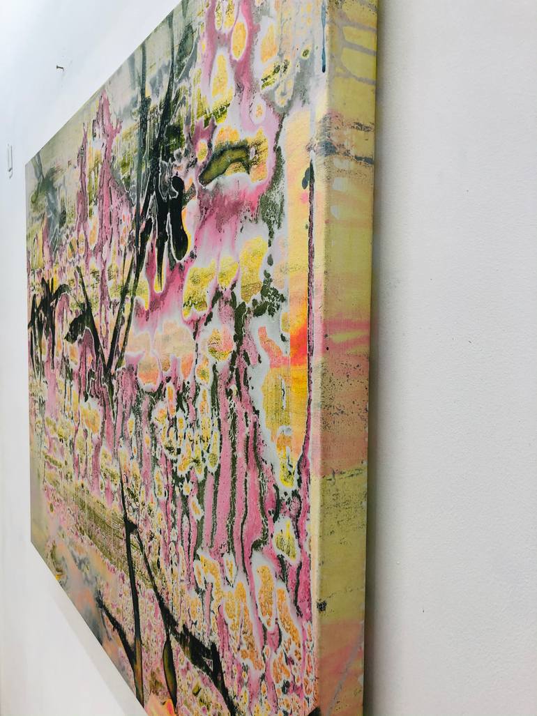 Original Abstract Botanic Painting by Danielle Van Broekhoven
