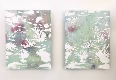 Original Abstract Water Paintings by Danielle van Broekhoven