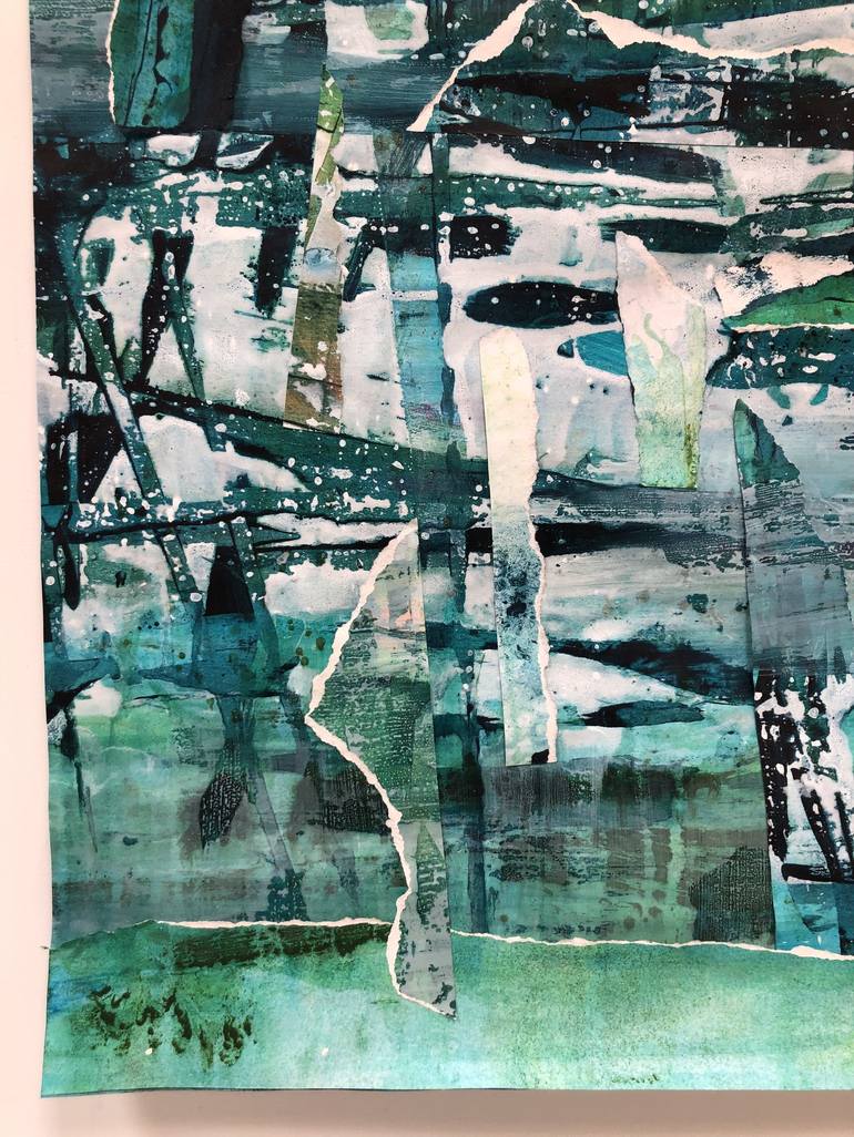 Original Impressionism Water Collage by Danielle van Broekhoven