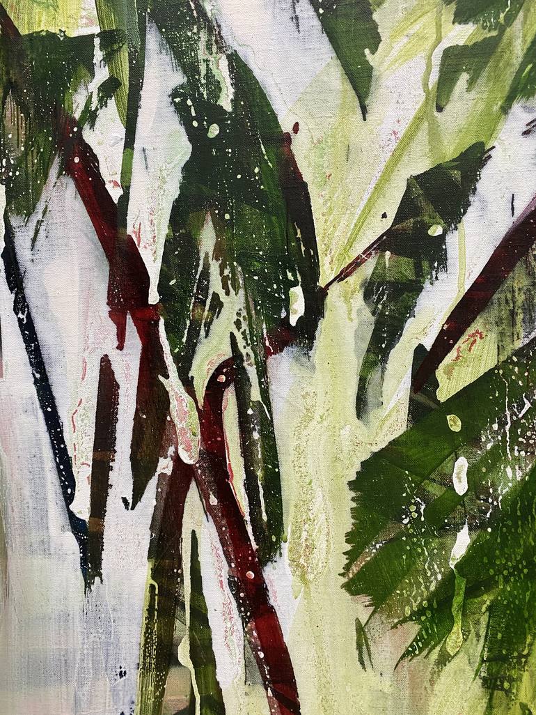 Original Abstract Expressionism Botanic Painting by Danielle van Broekhoven