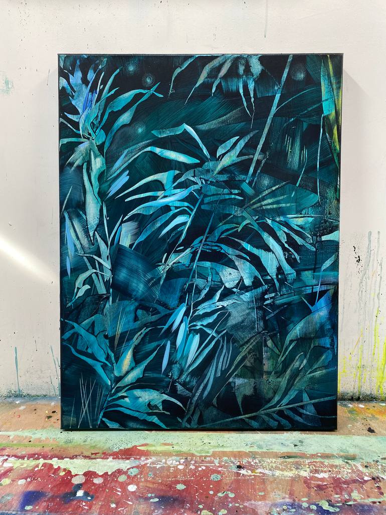Original Abstract Expressionism Botanic Painting by Danielle Van Broekhoven