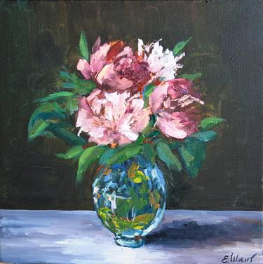 Original Fine Art Floral Paintings by Elena Shnit