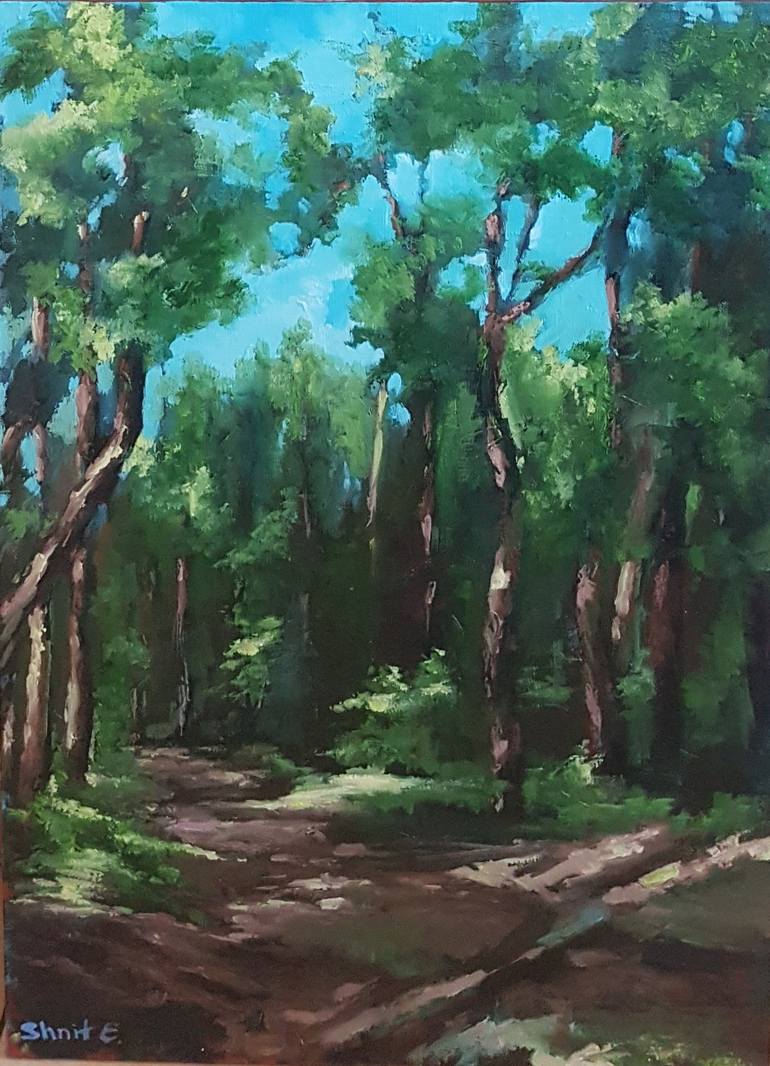 Forest Painting by Elena Shnit | Saatchi Art
