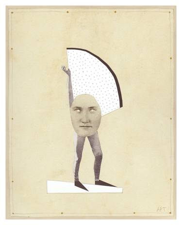 Original Dada People Collage by Athena Petra Tasiopoulos