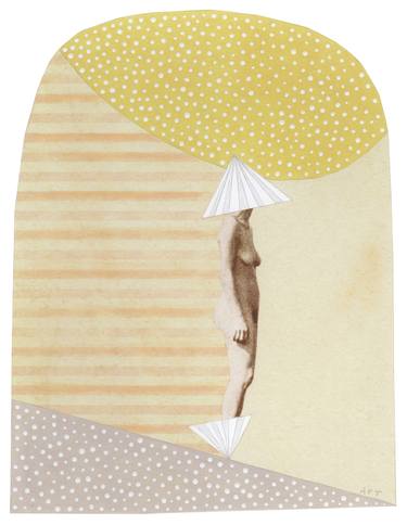 Original Nude Collage by Athena Petra Tasiopoulos