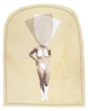 Original Conceptual Nude Collage by Athena Petra Tasiopoulos