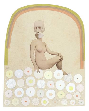 Original Nude Collage by Athena Petra Tasiopoulos