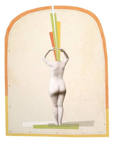 Original Nude Collage by Athena Petra Tasiopoulos