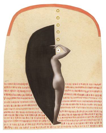 Original Conceptual Nude Collage by Athena Petra Tasiopoulos