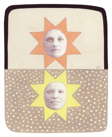 Original Dada Women Collage by Athena Petra Tasiopoulos