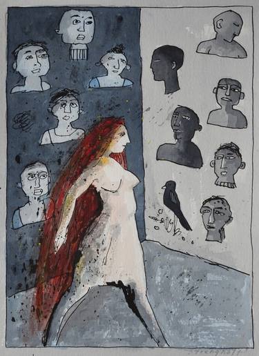 Print of People Drawings by Gert Strengholt