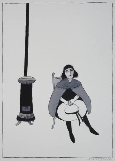Print of Figurative Women Drawings by Gert Strengholt