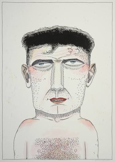 Original Men Drawings by Gert Strengholt