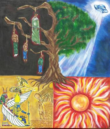 Print of Tree Paintings by Khaldun Oluwa