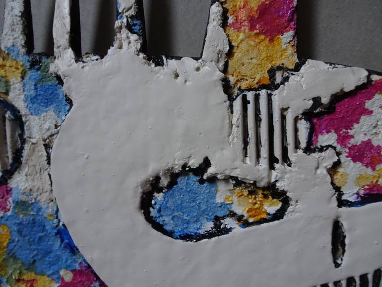 Original Pop Art Abstract Painting by Claude Gean