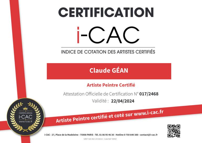 Original Expressionism Nude Painting by Claude Gean