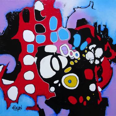 Original Abstract Paintings by Claude GEAN
