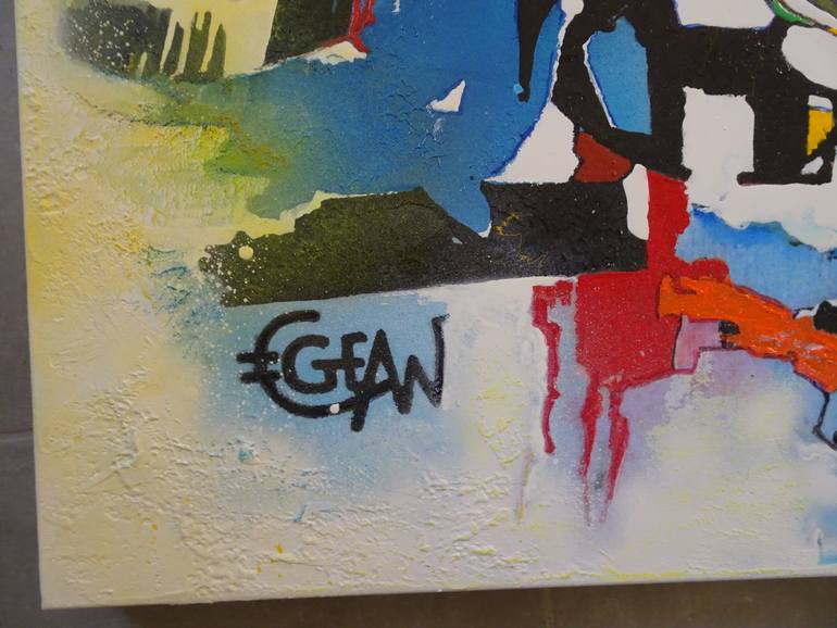 Original Abstract Painting by Claude Gean