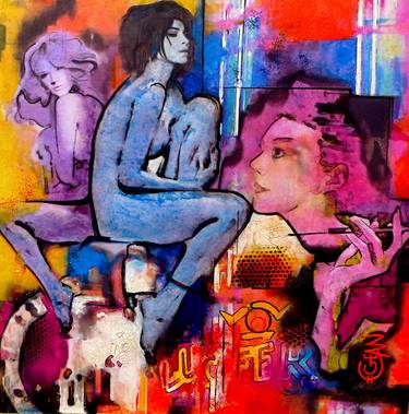 Original Expressionism Nude Paintings by Claude GEAN