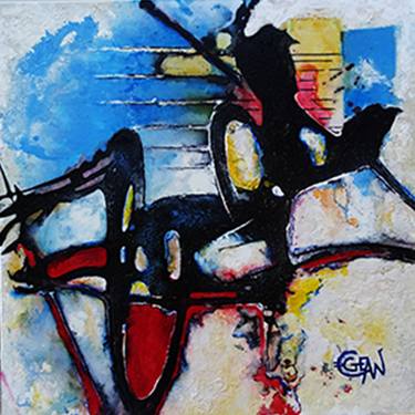 Original Abstract Paintings by Claude GEAN