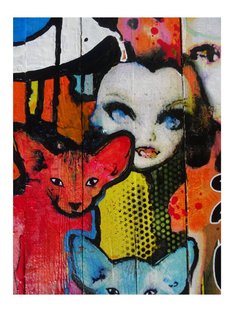 Original Expressionism Graffiti Painting by Claude Gean