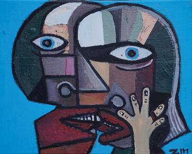 Print of Cubism Love Paintings by Zin V