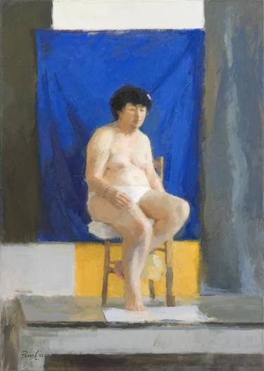 Print of Nude Paintings by Renos Efesopoulos