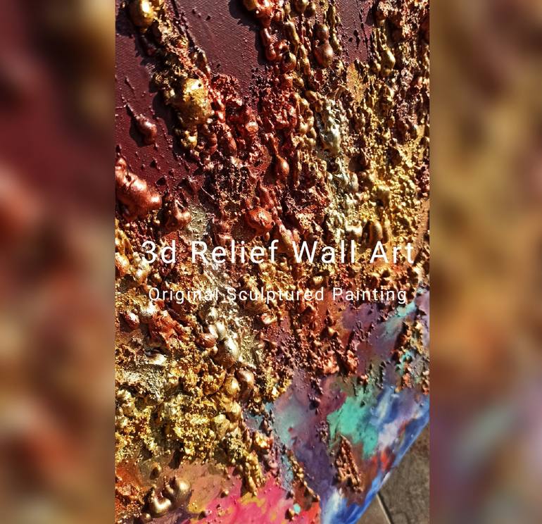 Original Abstract Expressionism Abstract Painting by Julia Apostolova